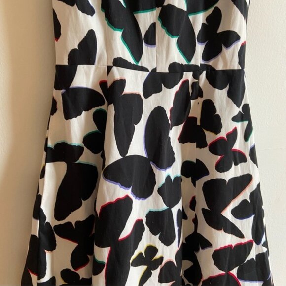 Kate Spade Black And White Butterfly Sheath Dress - Picture 4 of 12